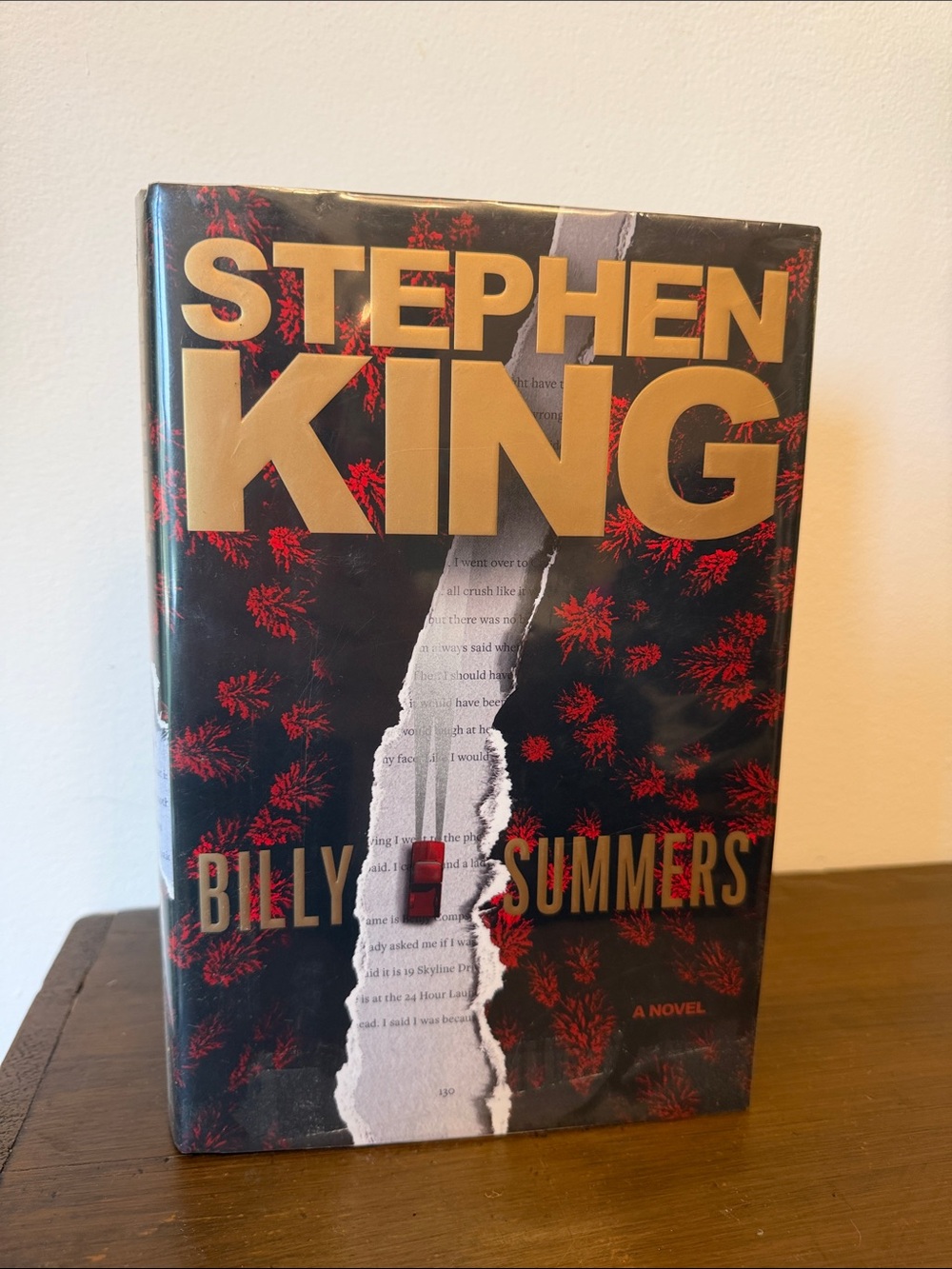 First Edition Billy Summers Hardcover Novel - Black & Red